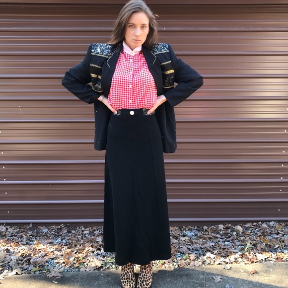 Vintage Red White Houndstooth Button Down Shirt - Picture 3 of 8